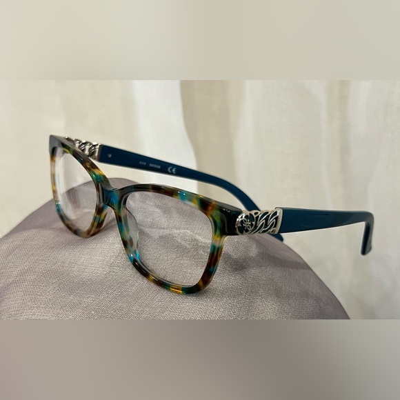 Aqua Tortoise Glasses GUESS 2492 NWT - Picture 1 of 3